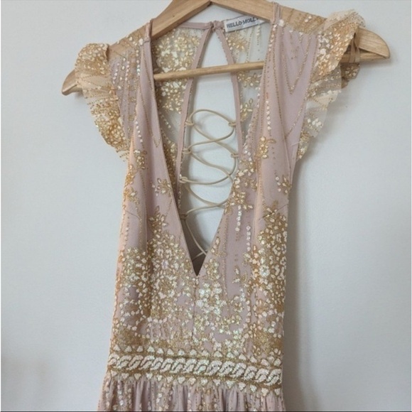 Hello Molly Gold on the Ceiling Sparkle Dress - Picture 3 of 11